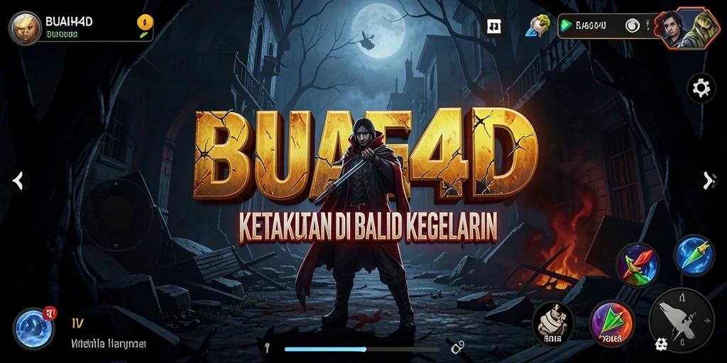 Tangkapan layar gameplay BUAH4D yang menegangkan dan mencekam.
