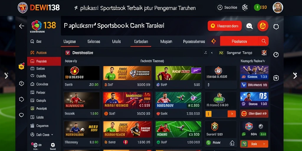 Tampilan gameplay DEWI138 saat melakukan taruhan olahraga.