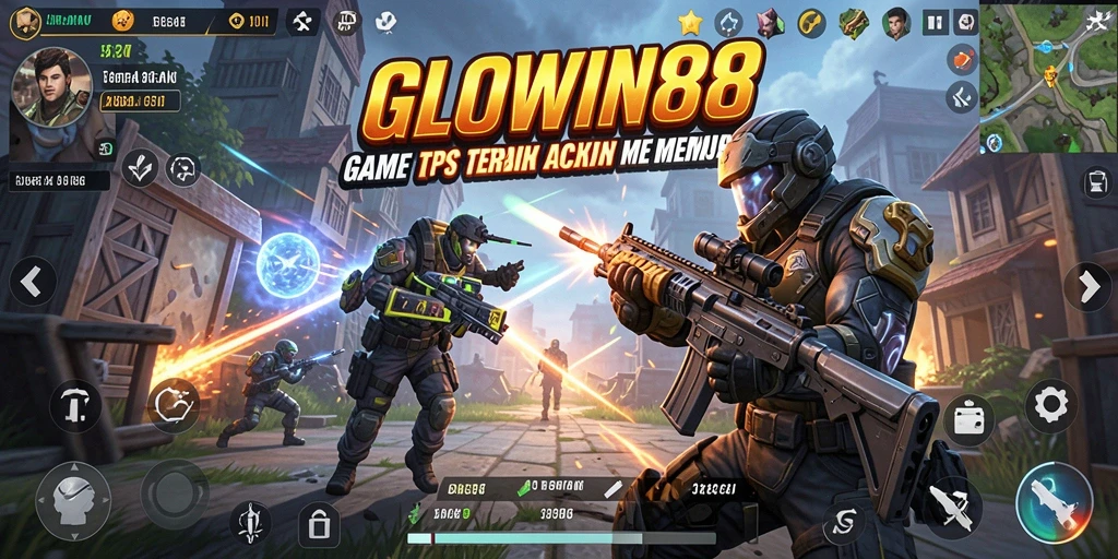 Tampilan gameplay seru dalam GLOWIN88 di tengah pertempuran intens.