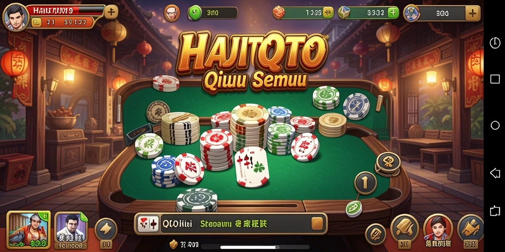 Tampilan gameplay seru di HAJITOTO saat bermain QiuQiu.