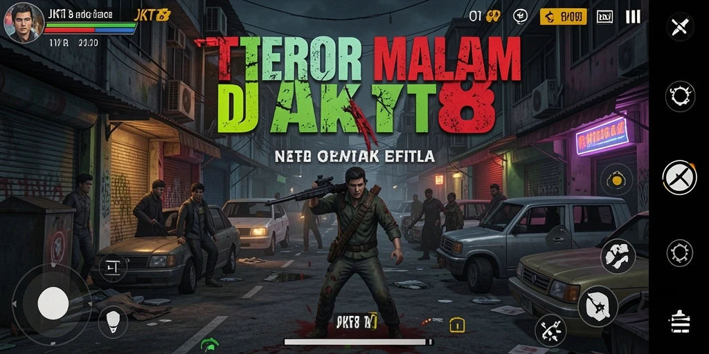 Gameplay horor yang menakutkan dengan atmosfer mencekam.