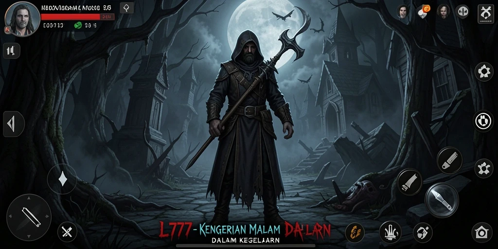 Tampilan menegangkan dari gameplay horor L777 penuh ketegangan.