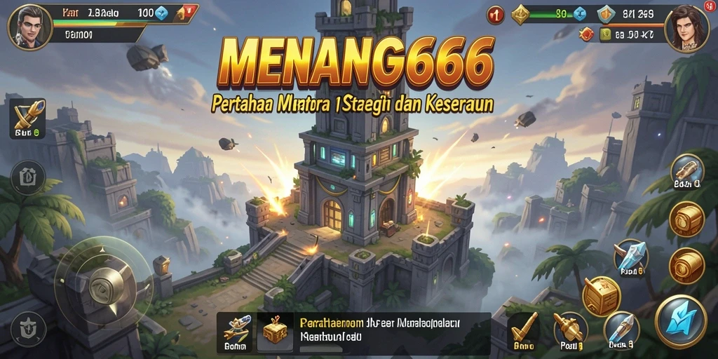 Tampilan menarik dari gameplay Tower Defense MENANG666.
