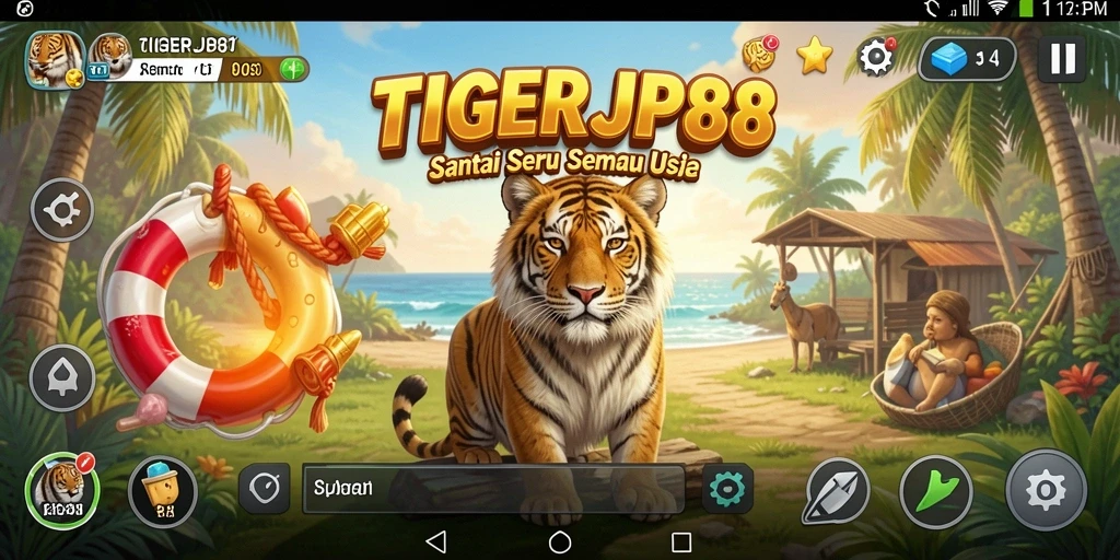 Tampilan gameplay seru dari TIGERJP88 dengan grafik menarik.