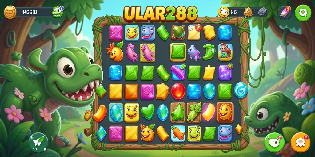 Tampilan gameplay ULAR288 yang seru dan penuh warna.