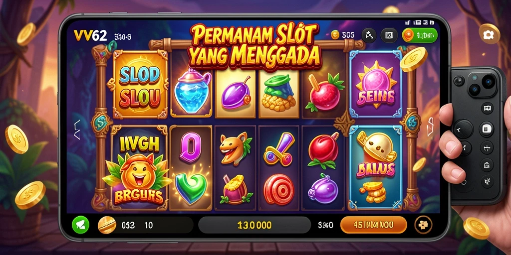 Tangkapan layar menampilkan gameplay Slot yang mendebarkan di VV62.