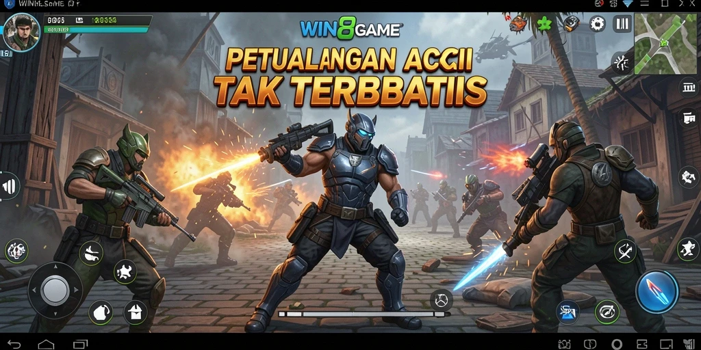 Tampilan gameplay seru dalam WIN8GAME yang penuh aksi.