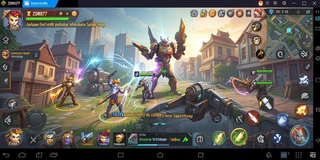 Tampilan antarmuka aplikasi ZORO77 yang user-friendly.